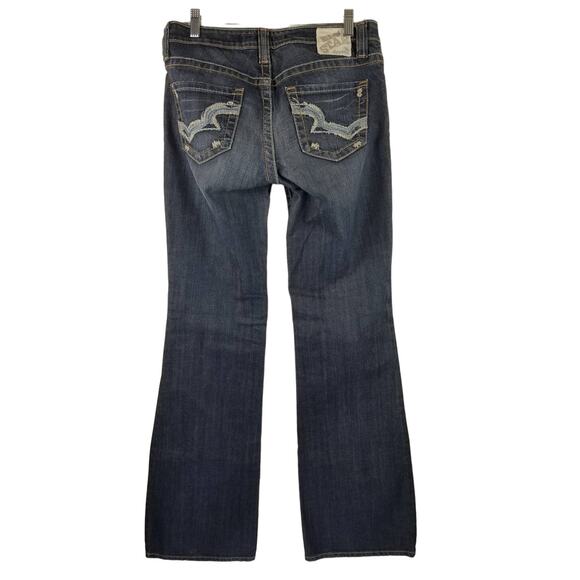 Big Star Buckle Whiskering Distressing Maddie Bootcut Jean 27L - Picture 2 of 5